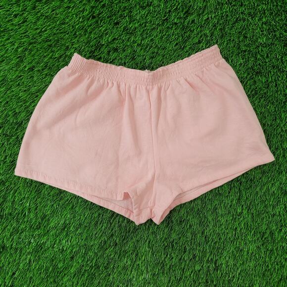 Vintage 80s Sporty Gym Shorts Womens L/XL Pink USA - Picture 1 of 13